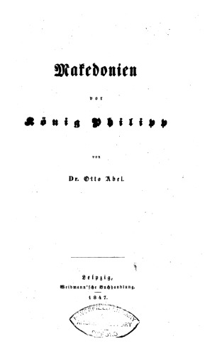 Makedonien vor König Philipp