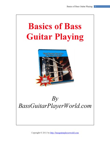 Basics Of Bass Guitar Playing