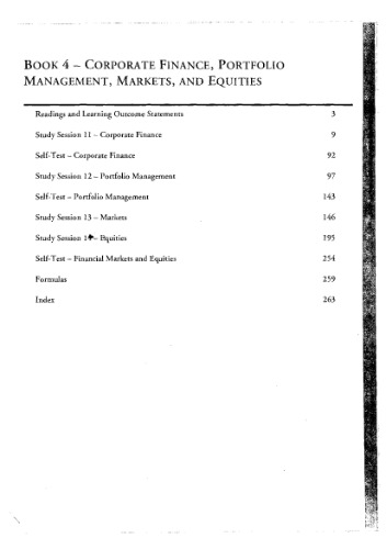 CFA Level 1 Schweser Study Notes