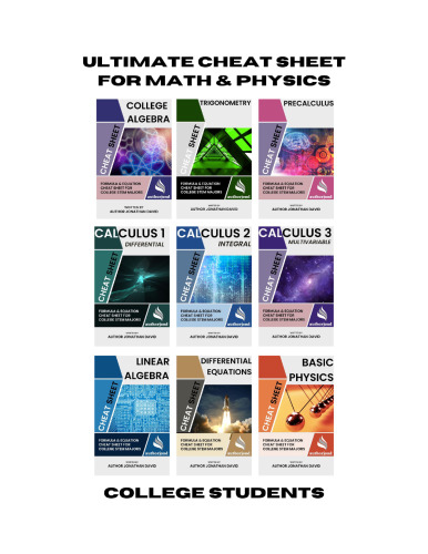 Ultimate Cheatsheet for Math and Physics