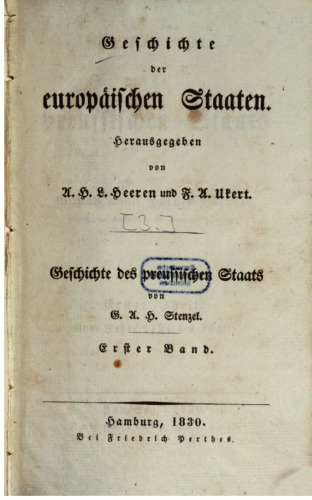 Geschichte des preussischen Staats
