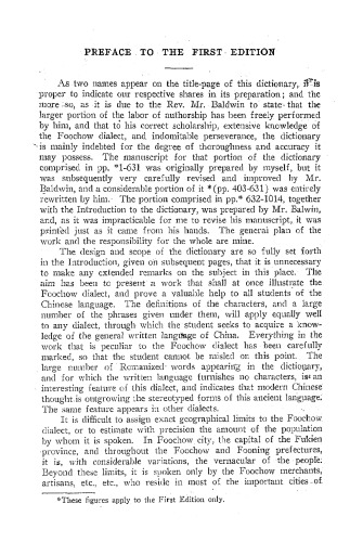 Dictionary of the Foochow Dialect