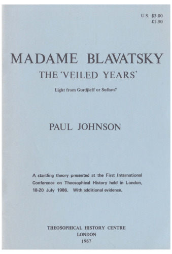Madame Blavatsky & G.I. Gurdjieff
