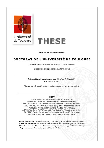 Consequence Finding in Modal Logic [PhD Thesis]