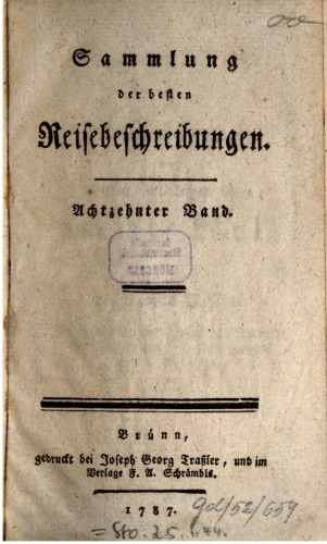 Sammlung der besten Reisebeschreibungen