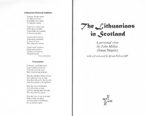 The Lithuanians in Scotland : a personal view