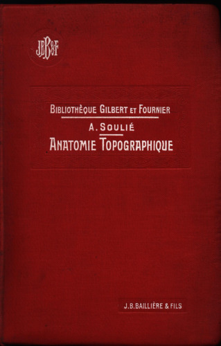 Precis d'anatomie topographique