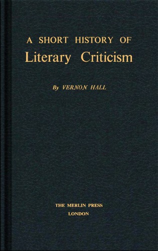 A Short History of Literary Criticism