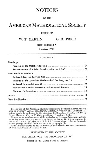 Notices of the American Mathematical Society
