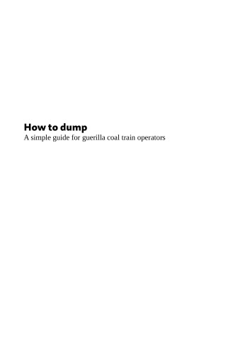 How to unload a coal train