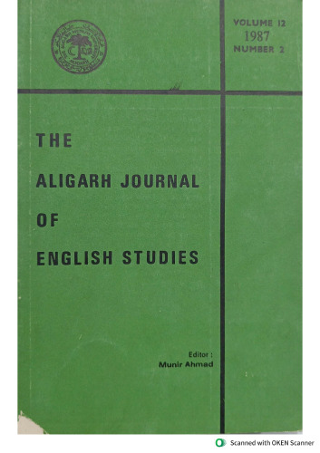 The Aligarh Journal of English Studies