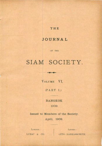Journal of the Siam Society; 6