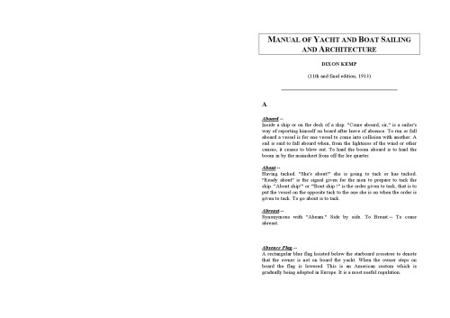 Manual Of Yacht And Boat Sailing And Architecture
