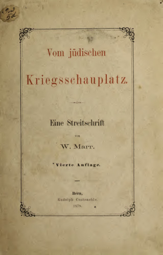 Vom jüdischen Kriegsschauplatz