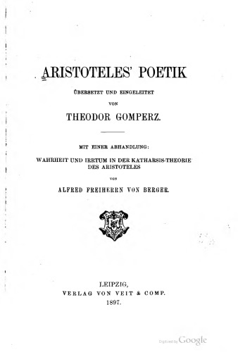 Aristoteles' Poetik