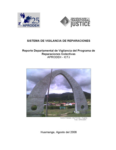 Sistema de vigilancia de reparaciones. Reporte departamental de vigilancia del Programa de Reparaciones Colectivas