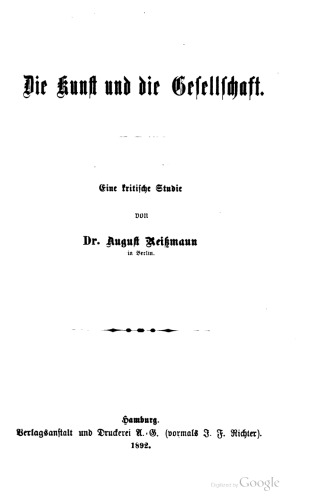 Die Kunst und die Gesellschaft