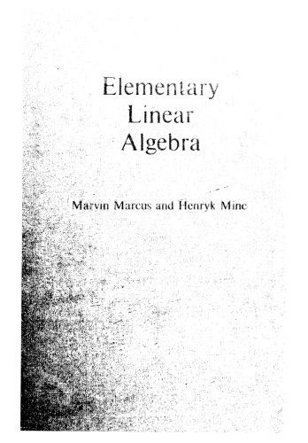 Elementary Linear Algebra