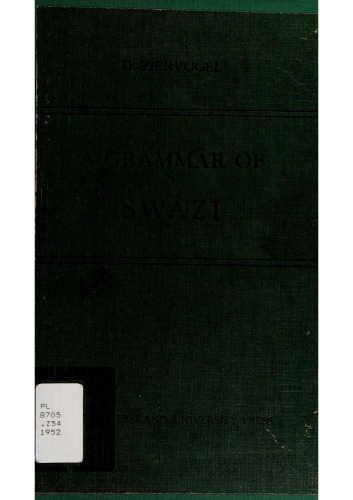 A grammar of Swazi (siSwati)