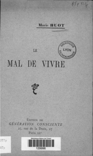 Le Mal de Vivre