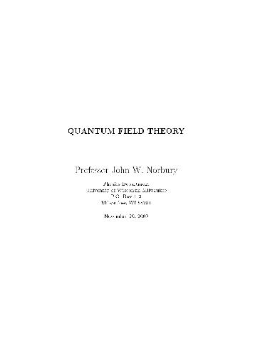 Quantum field theory