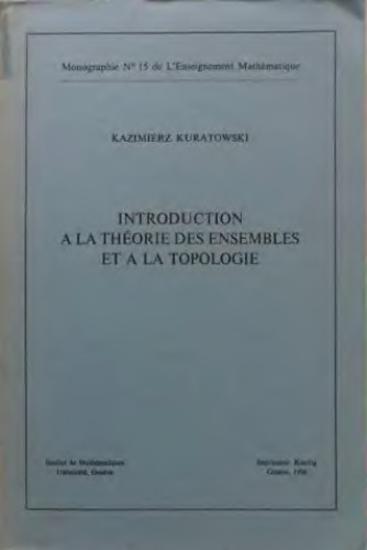 Introduction à la théorie des ensembles et à la topologie