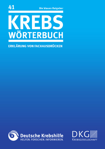 Krebswörterbuch: Erklärung von Fachausdrücken