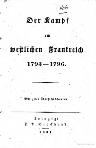Der Kampf im westlichen Frankreich 1793-1796