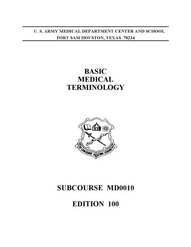 Basic Medical Terminology MD0010