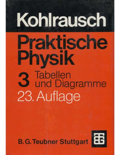 Praktische Physik Vol. 3 Tabellen, Diagramme