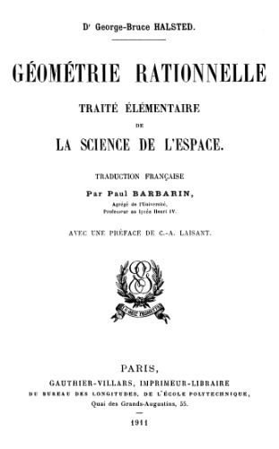 Géométrie rationnelle