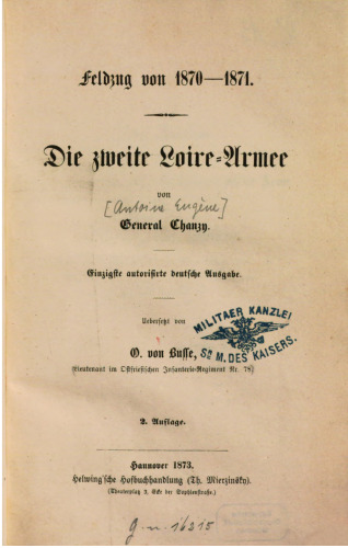 Feldzug von 1870-71 : Die Zweite Loire-Armee