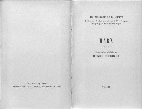 Marx et la liberté