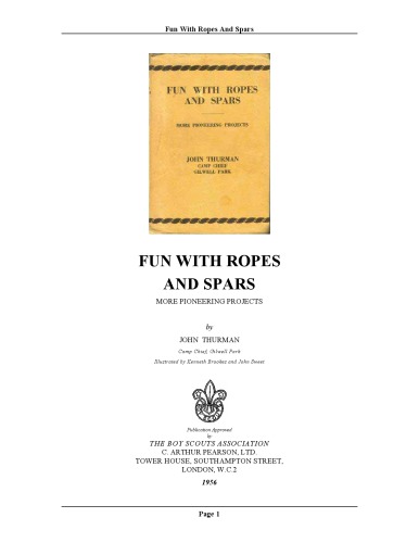 Fun with Ropes and Spars: More Pioneering Projects