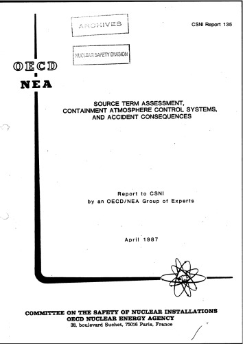 Containment Atmosphere Control Systems (csni87-135)