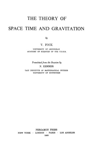 The theory of space, time and gravitation