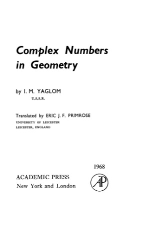 Complex numbers in geometry