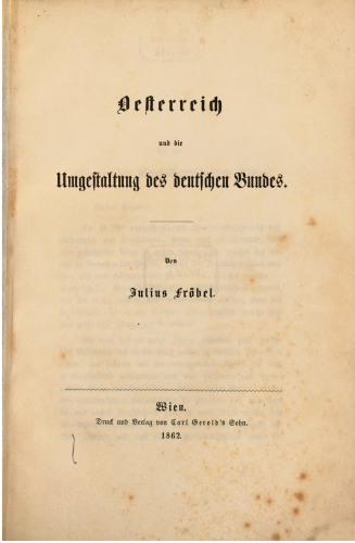 Österreich und die Umgestaltung des Deutschen Bundes