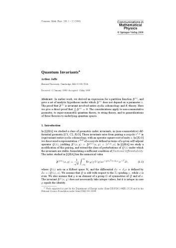 Communications in Mathematical Physics - Volume 209