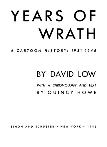 Years of wrath: A Cartoon History: 1931-1945