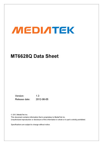MT6628Q Datasheet