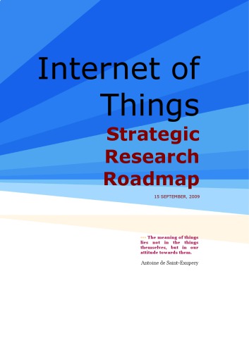 Internet of Things Strategic Research Roadmap