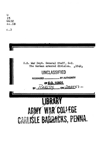 The German armored division