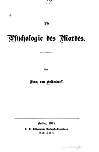 Die Psychologie des Mordes