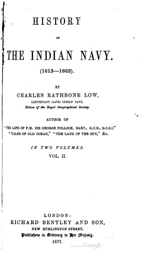 History of the Indian Navy (1613-1863)