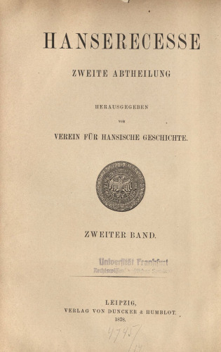 Hanserecesse von 1431-1476