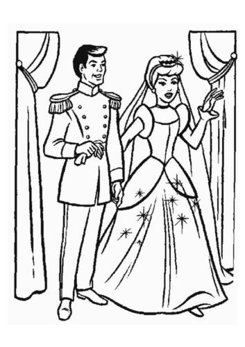 Золушка. Cinderella Coloring Book