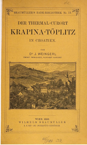 Der Thermal-Curort [Kurort] Krapina-Töplitz in Croatien [Kroatien]