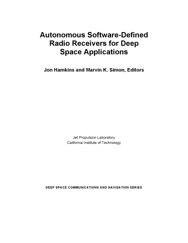 Autonomous Software-Defined Radio Receivers for Deep Space Applns