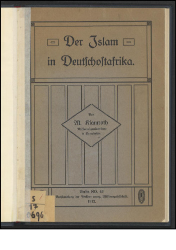 Der Islam in Deutschoastfrika